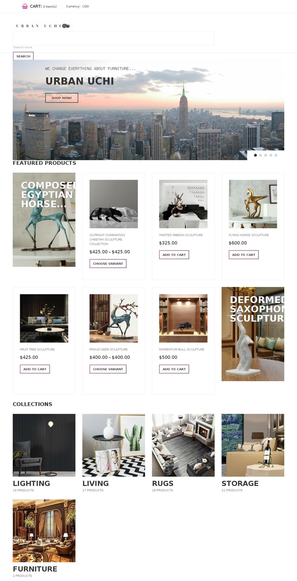 urbanuchi.com shopify website screenshot