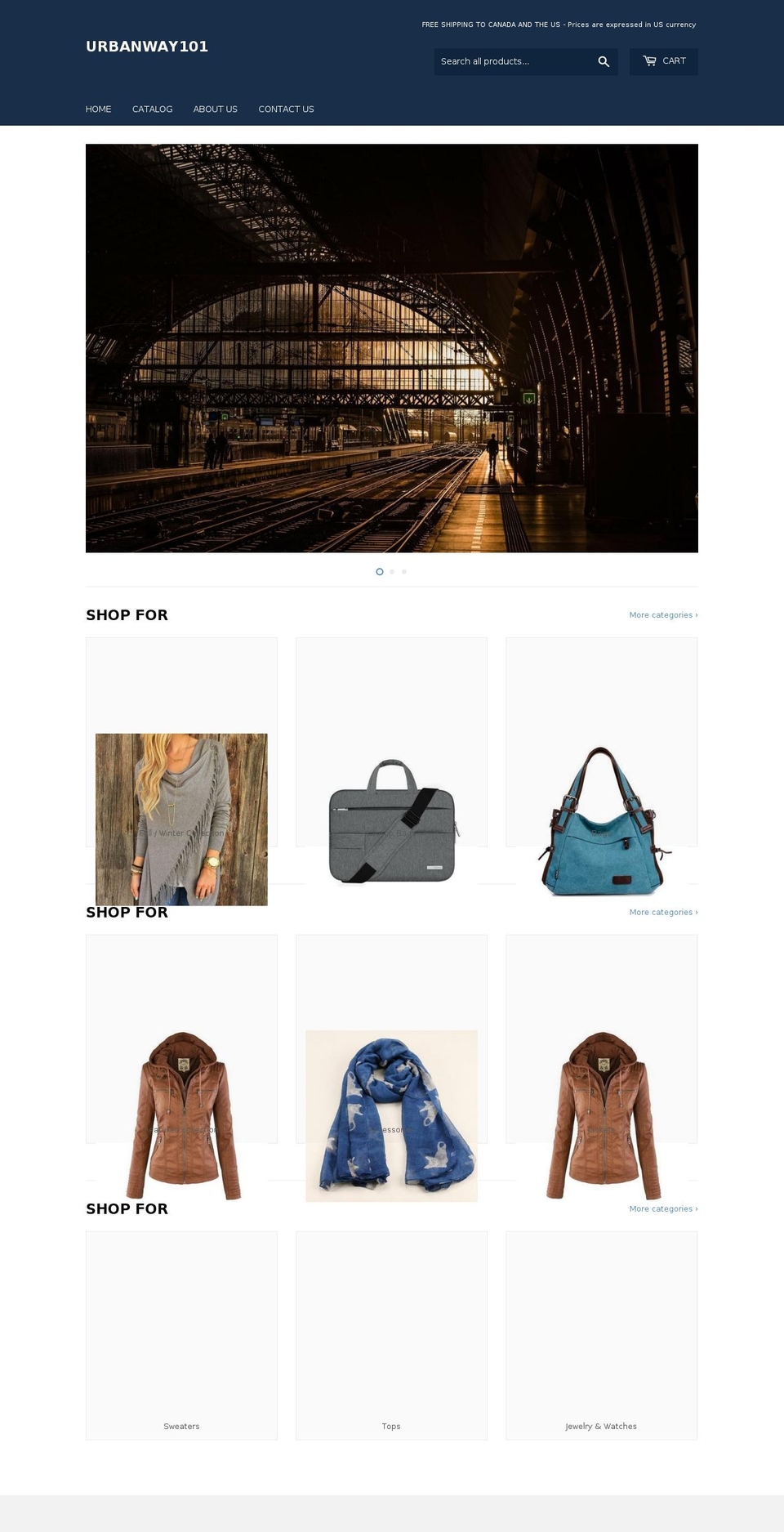 urbanway101.com shopify website screenshot