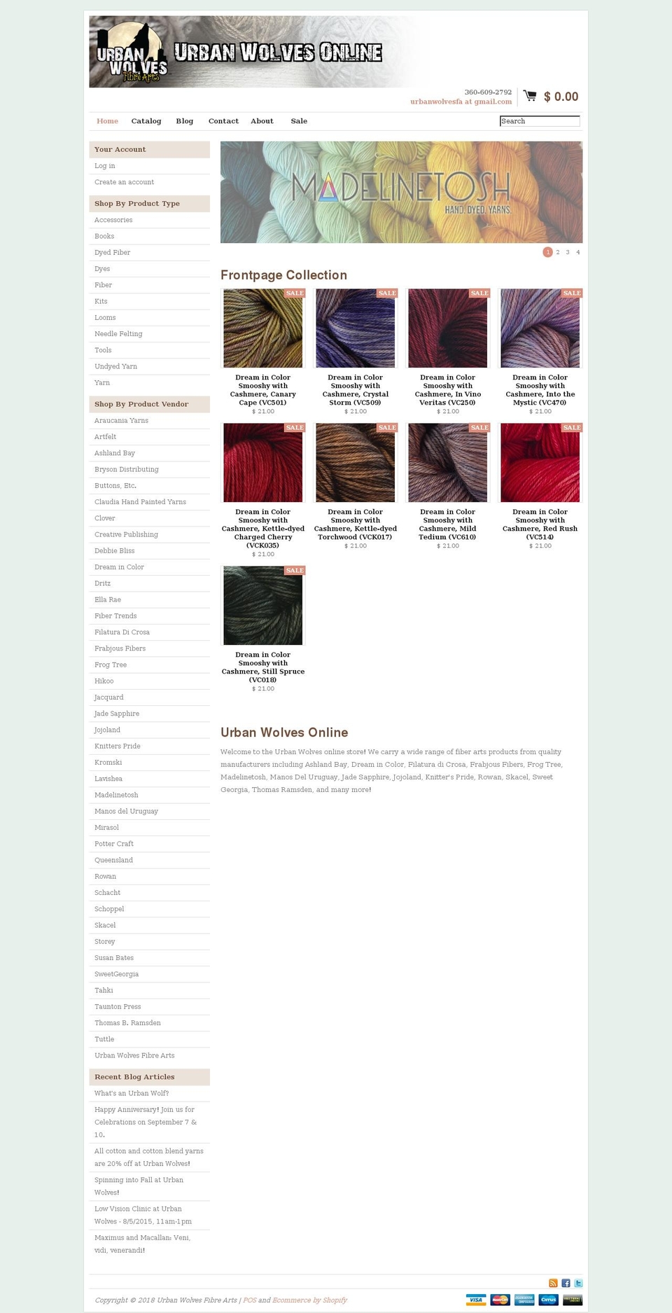 urbanwolves.net shopify website screenshot