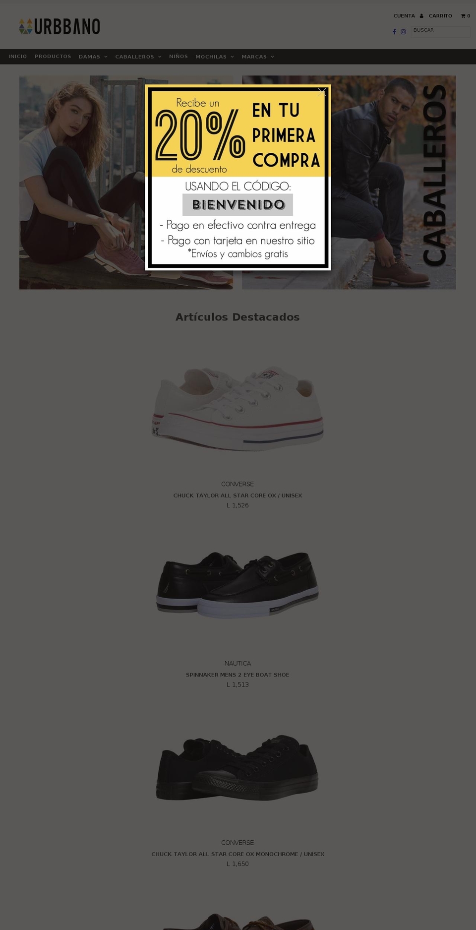 urbbano.com — Shopify storefront screenshot
