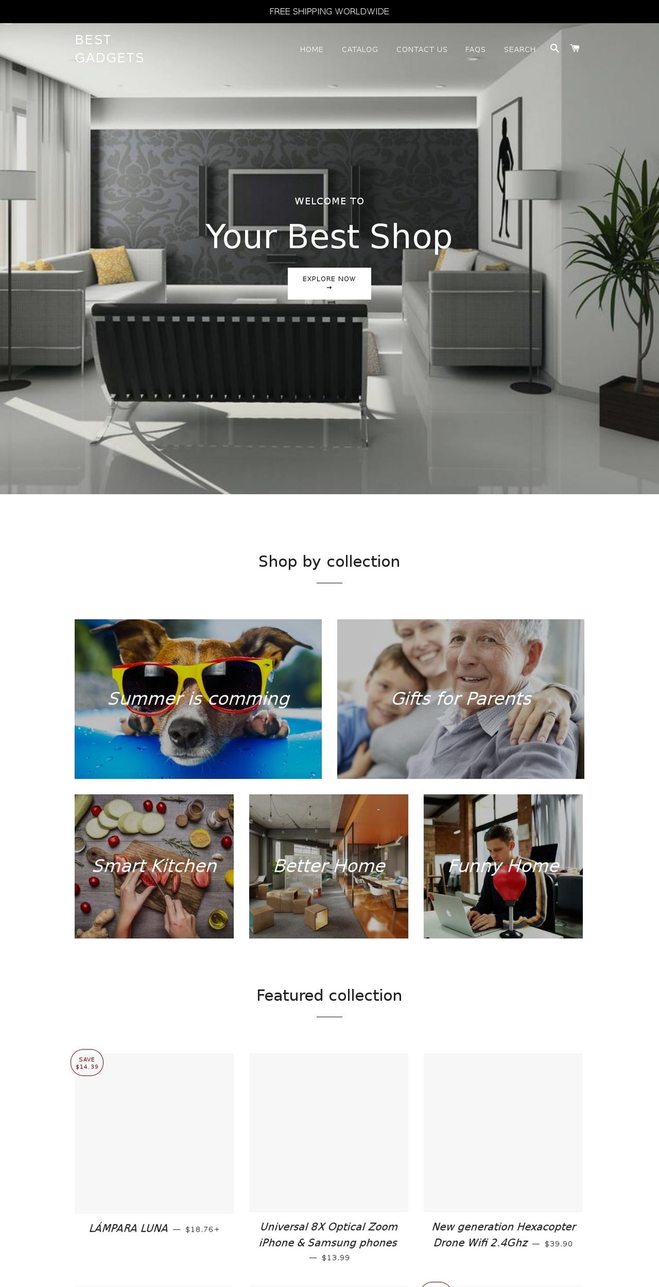 urbestshop.com — Shopify storefront screenshot