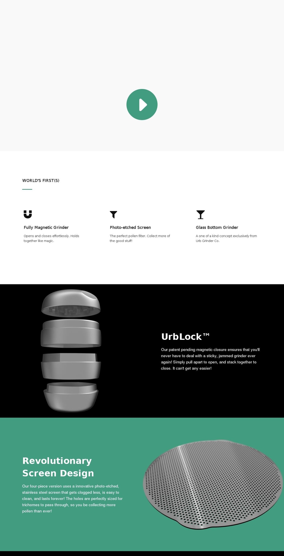 urbgrinder.com shopify website screenshot