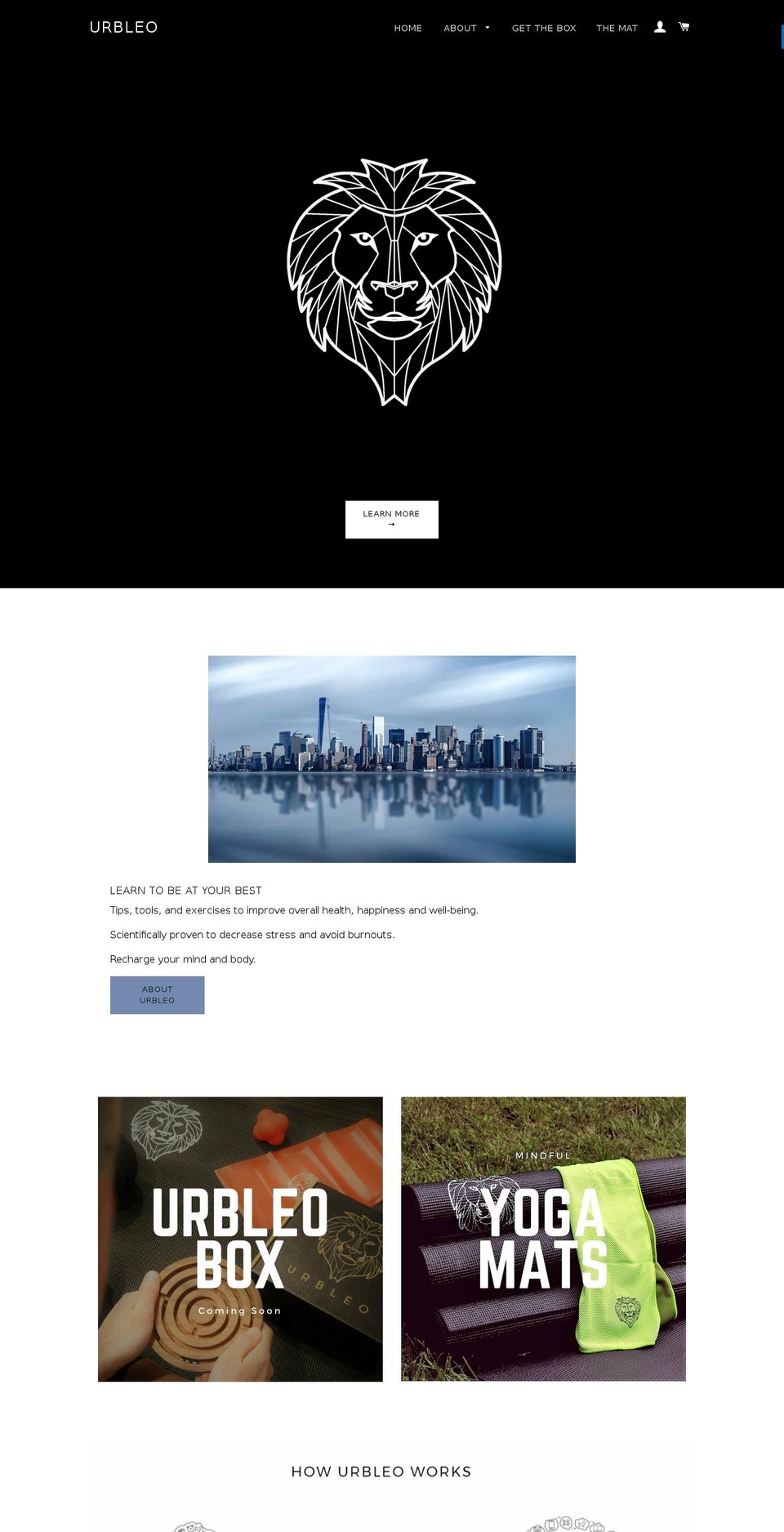 urbleo.com shopify website screenshot