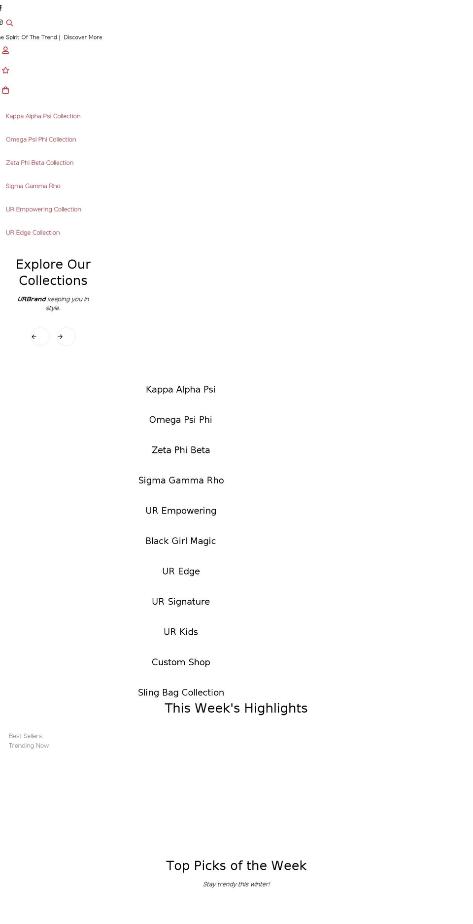 urbrand.net shopify website screenshot