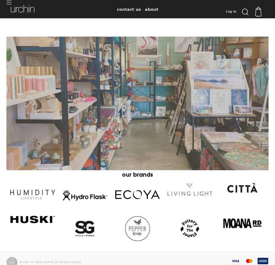 urchin.co.nz shopify website screenshot