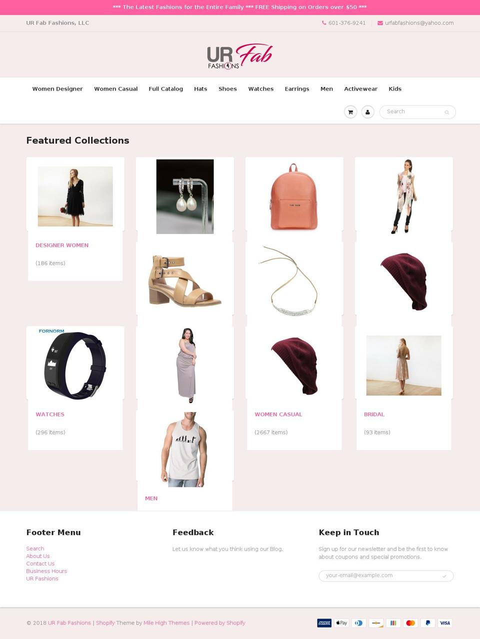 urfabfashions.com — Shopify store on .com