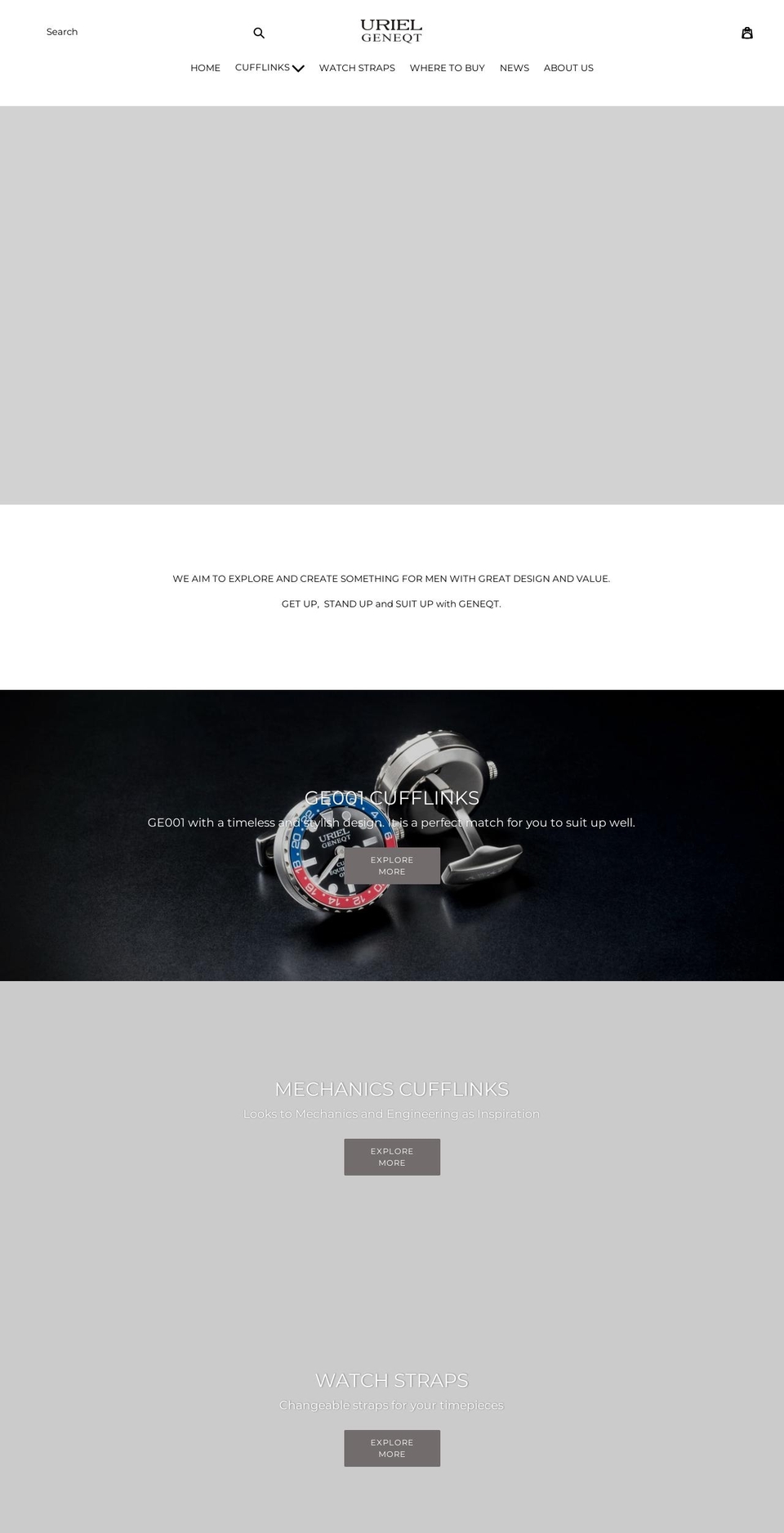 urielgeneqt.com — Shopify storefront screenshot