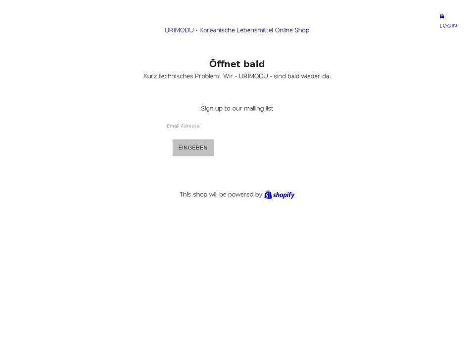 urimodu.net shopify website screenshot