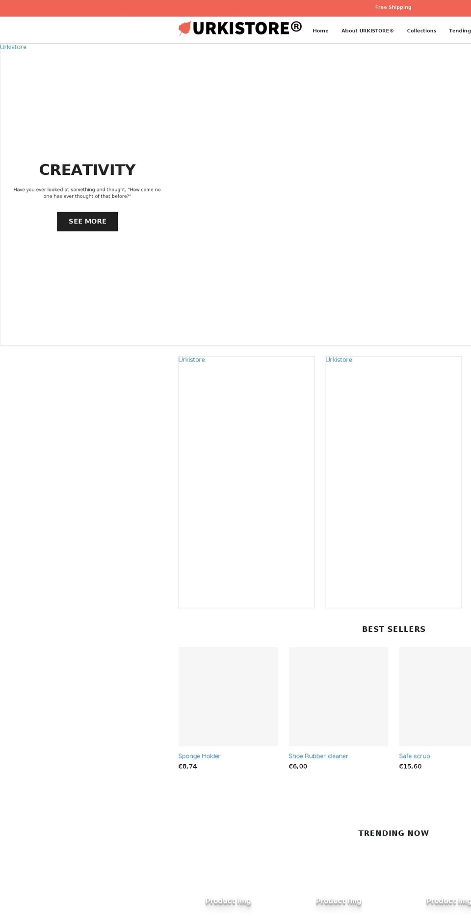 urkistore.com shopify website screenshot