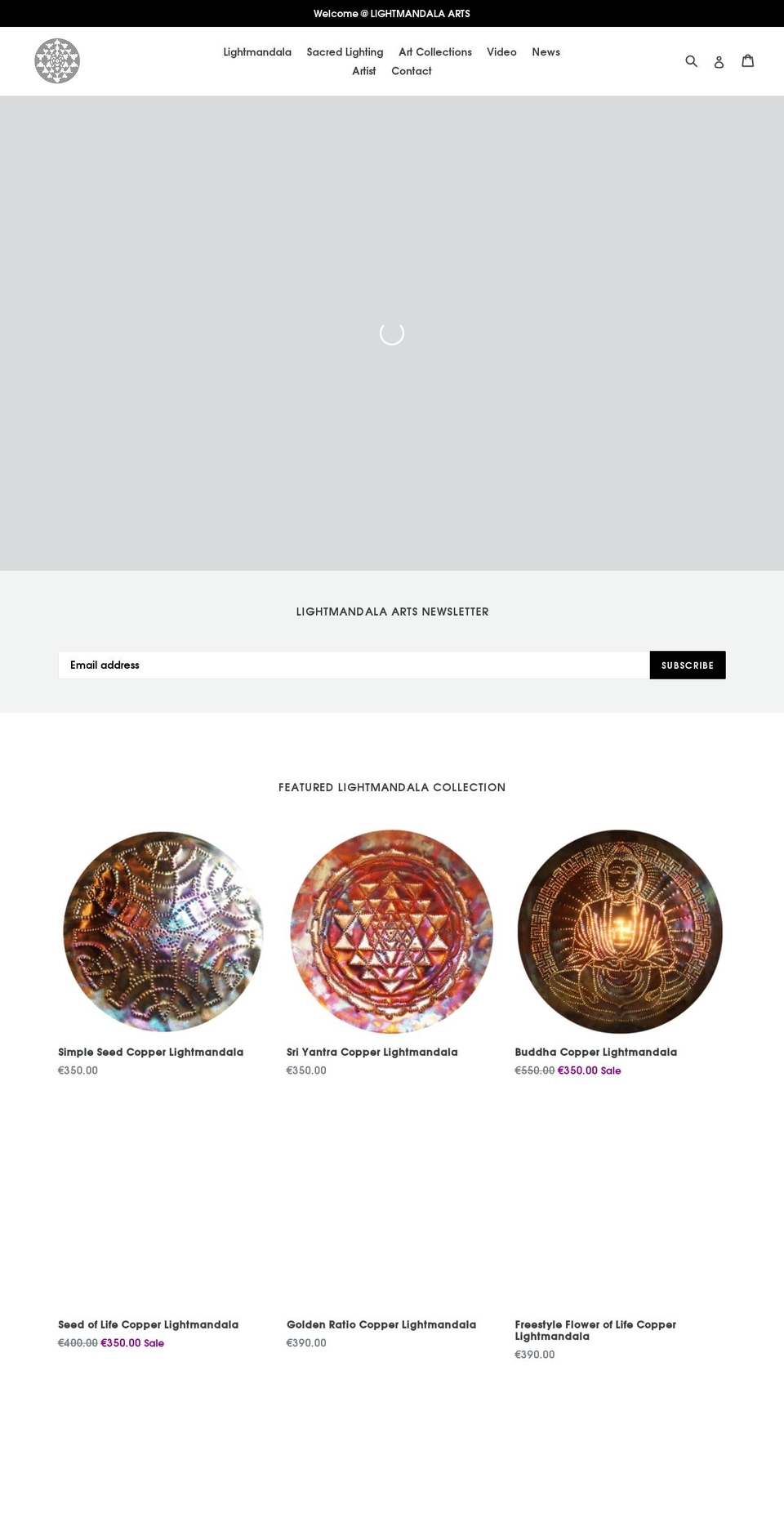 lightmandala mandalamatrix Shopify theme site example urlicht.de