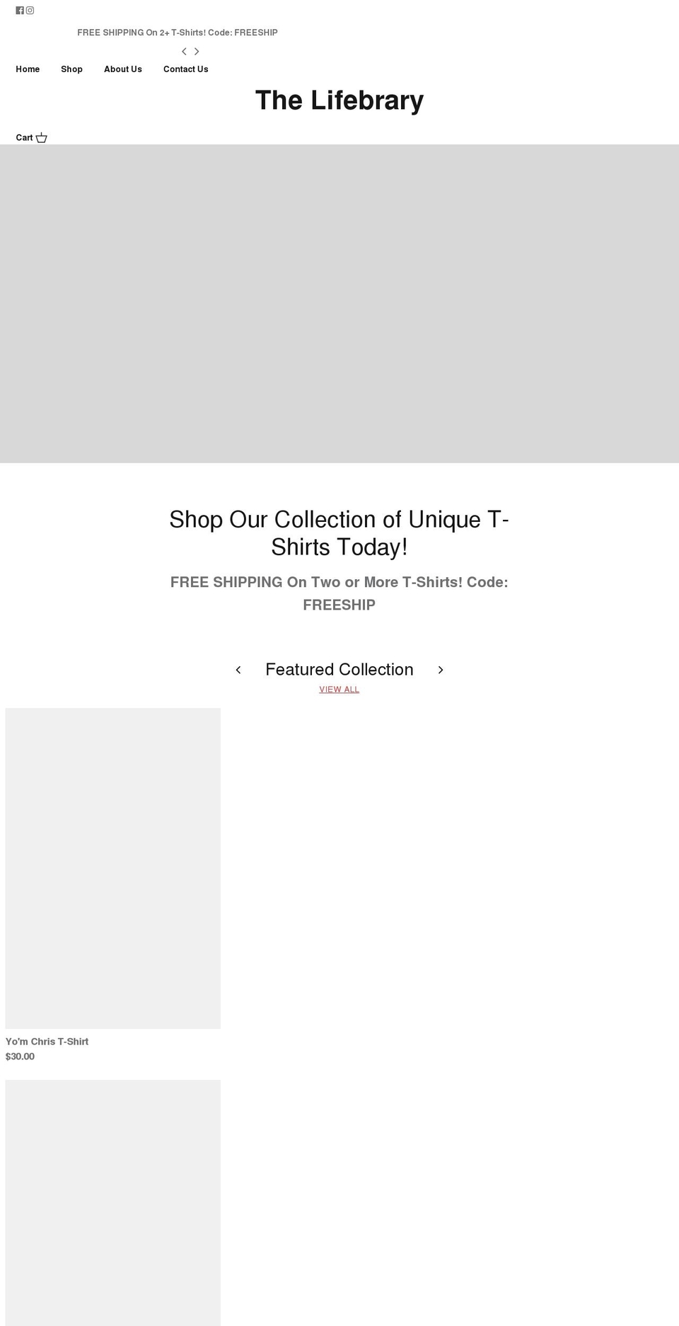 urlifebrary.com shopify website screenshot