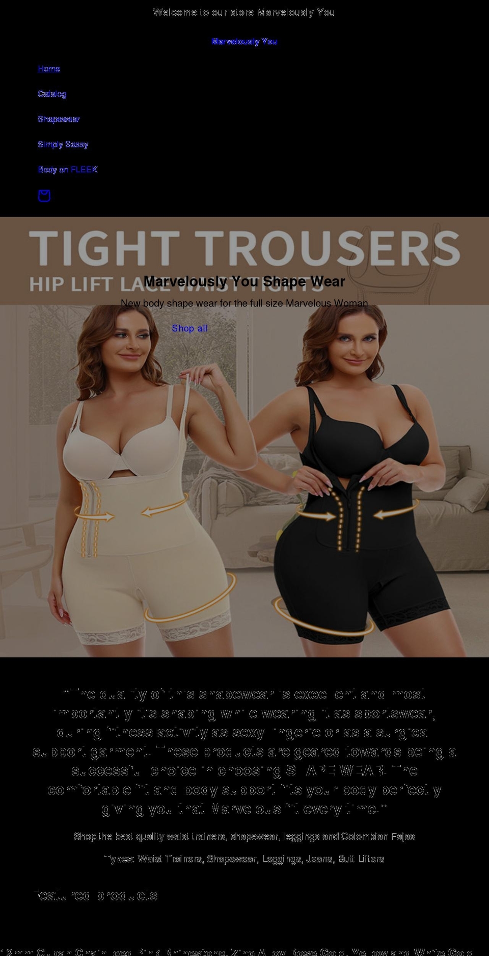 urmarvelouslyyou.com shopify website screenshot