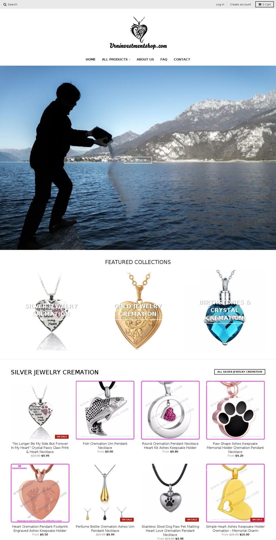 urninvestmentshop.com — Shopify storefront screenshot