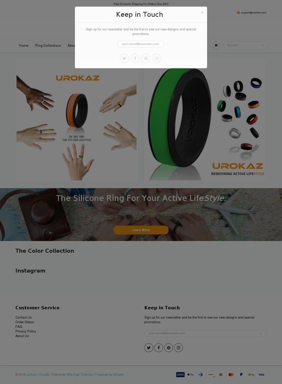 urokaz.com — Shopify storefront screenshot