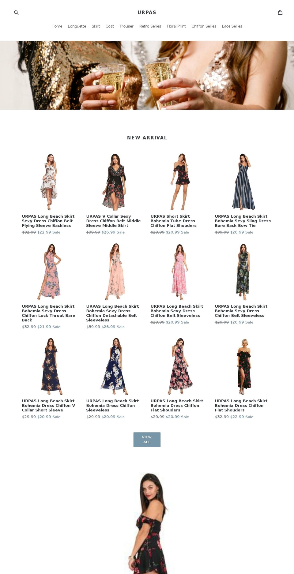 urpas.com — Shopify storefront screenshot