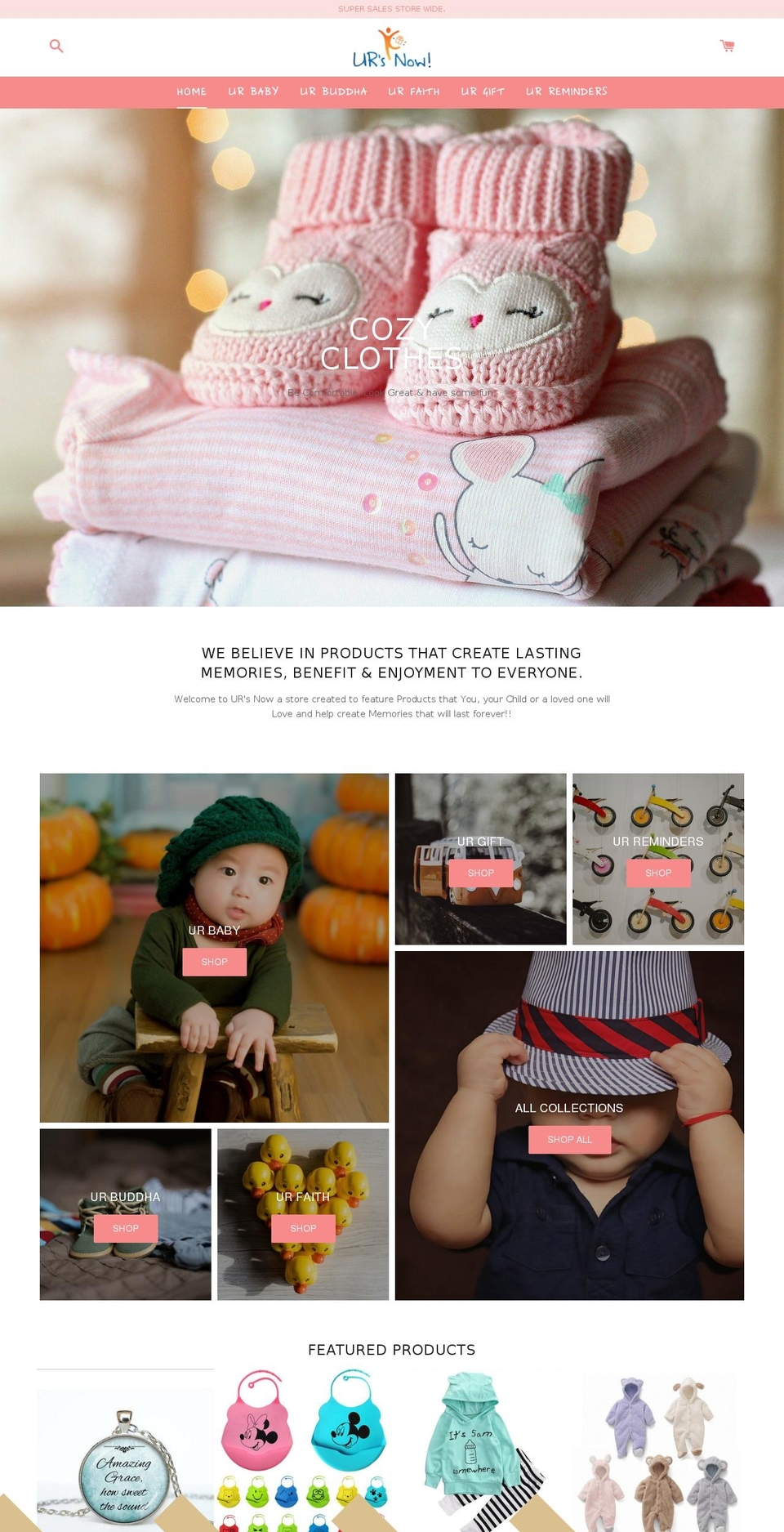 urs-now.com — Shopify storefront screenshot