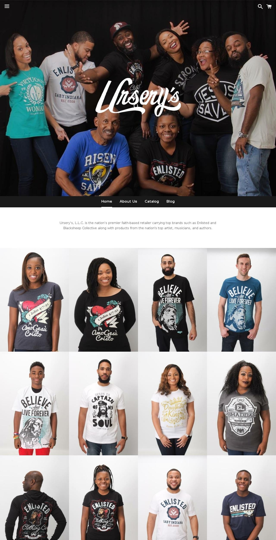 urserys.com — Shopify storefront screenshot