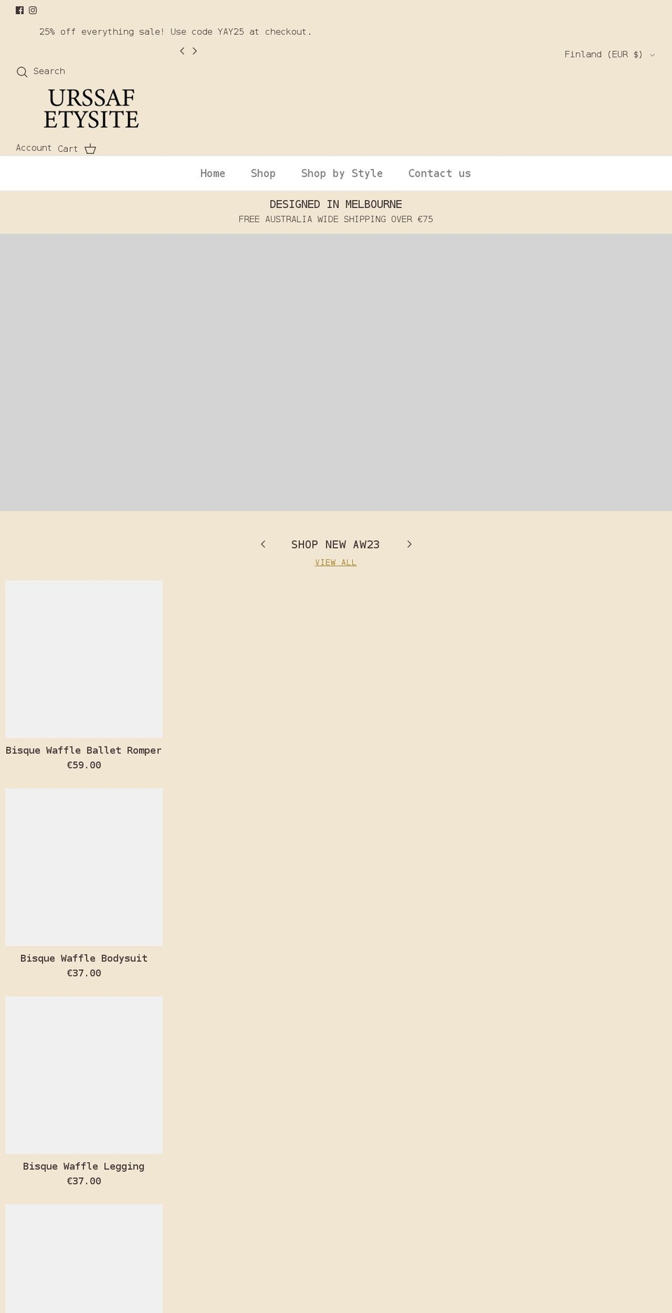 urssafetysite.com shopify website screenshot