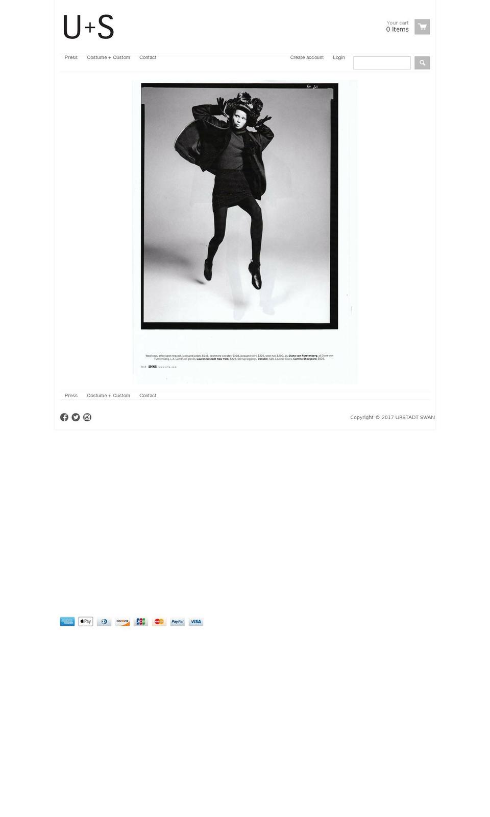 urstadtswan.com shopify website screenshot