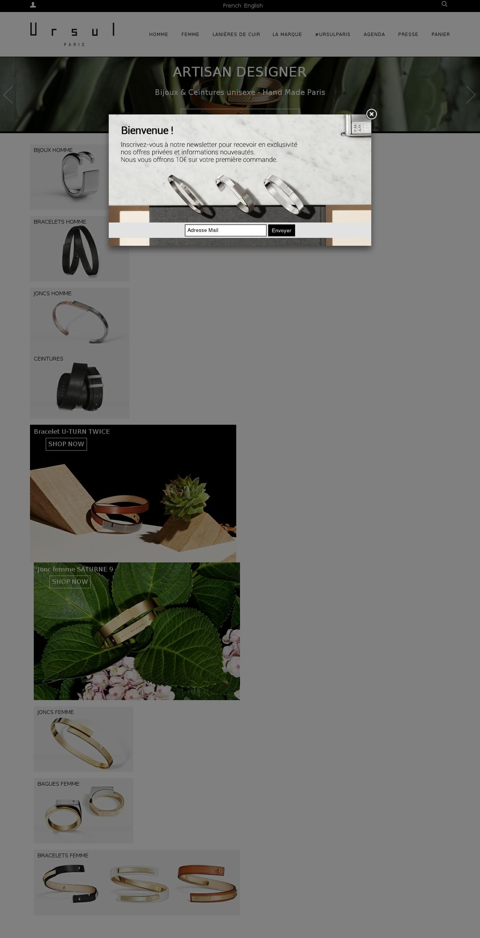 ursul.com shopify website screenshot