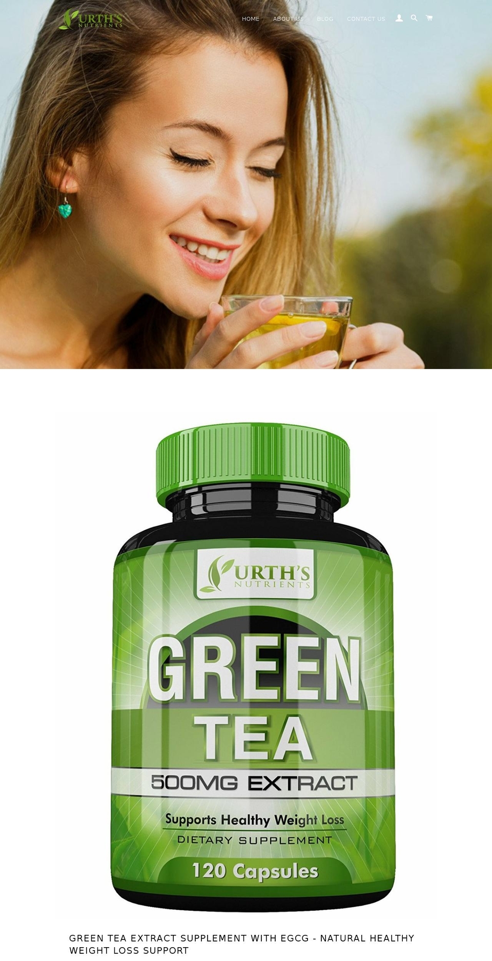 urthsnutrients.com — Shopify storefront screenshot
