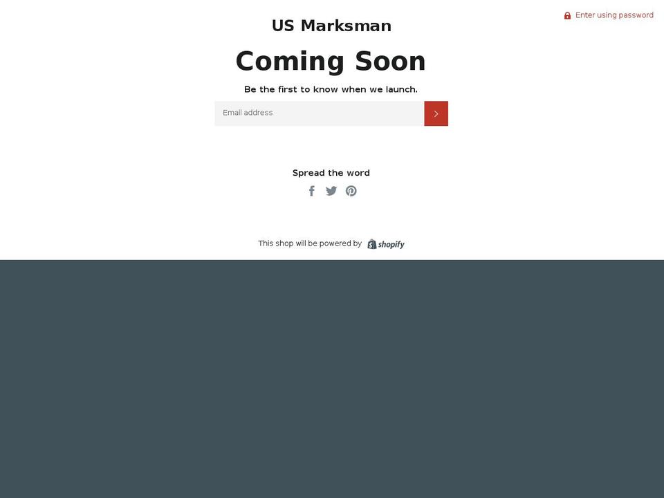 us-marksman.com shopify website screenshot