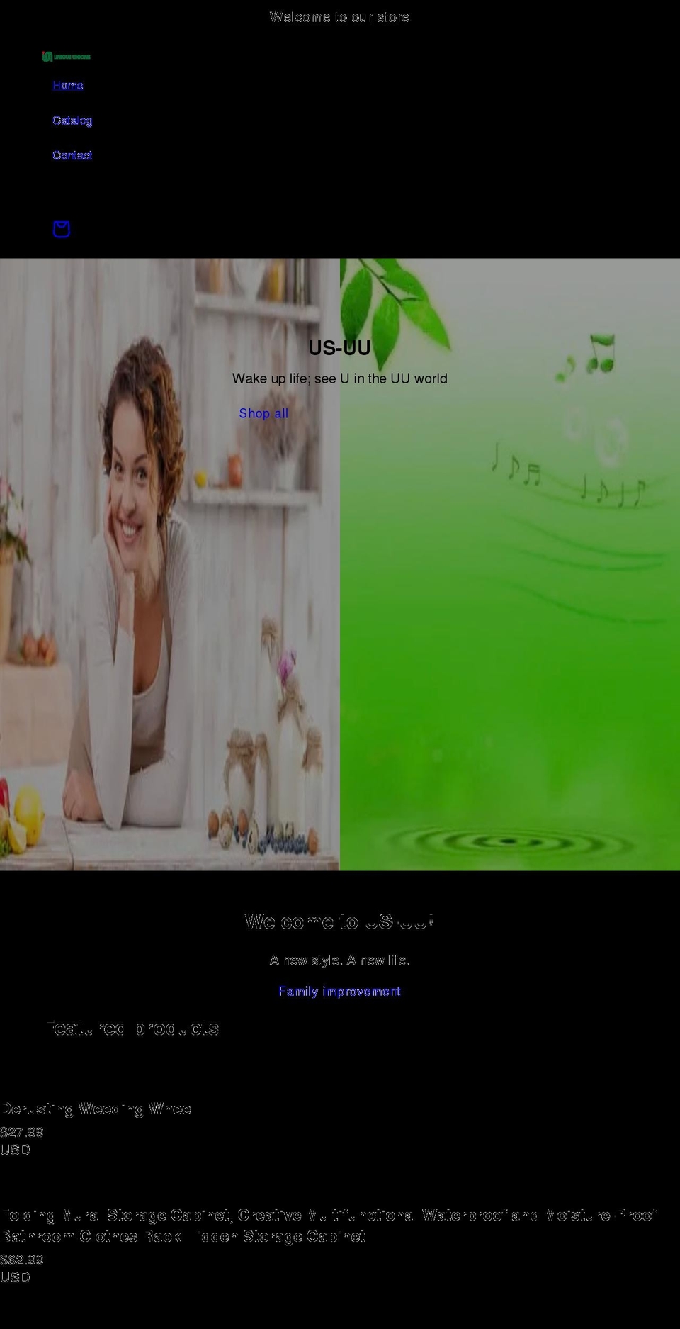 us-uu.com shopify website screenshot