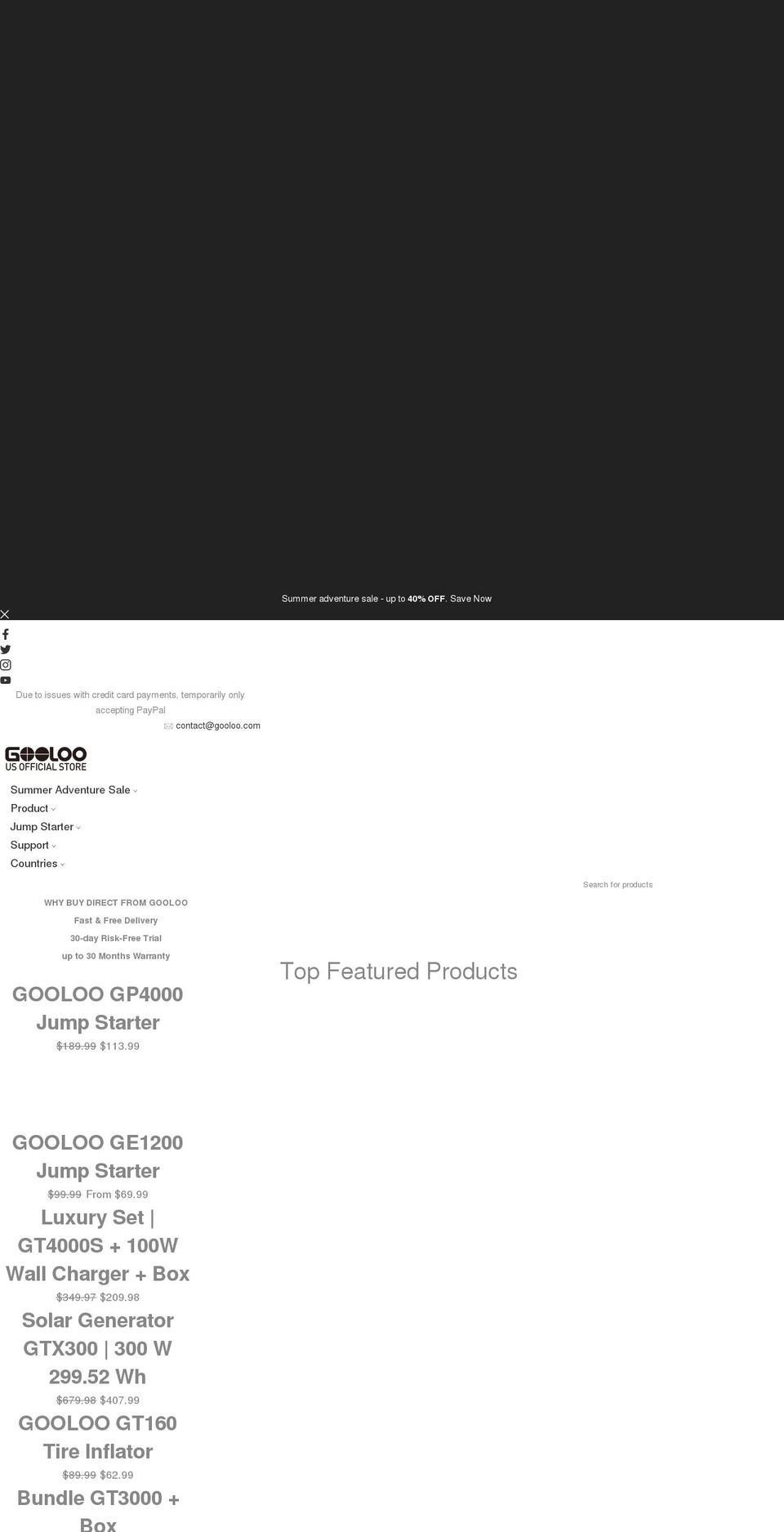 us.gooloo.com shopify website screenshot
