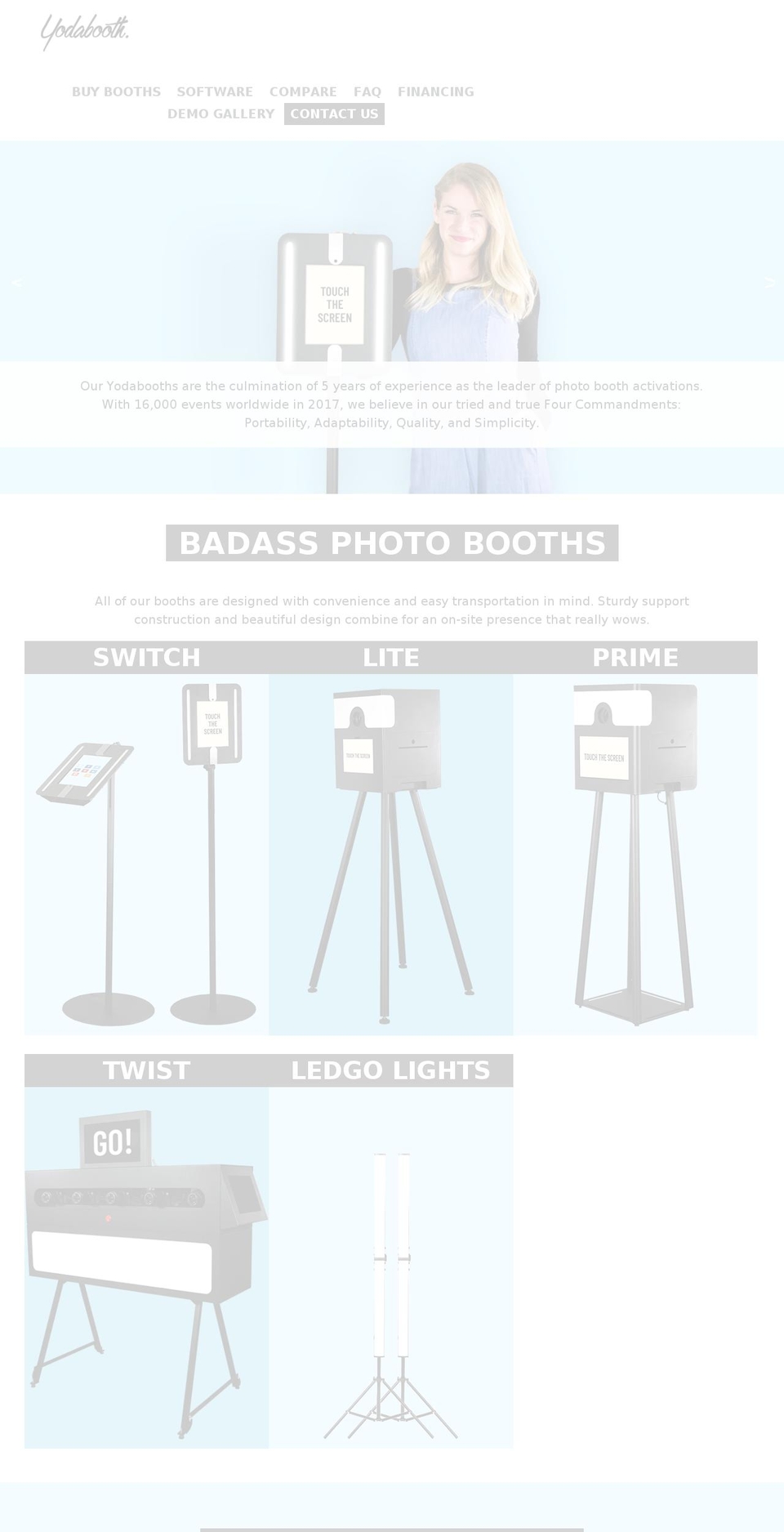 us.yodabooth.com — Shopify storefront screenshot