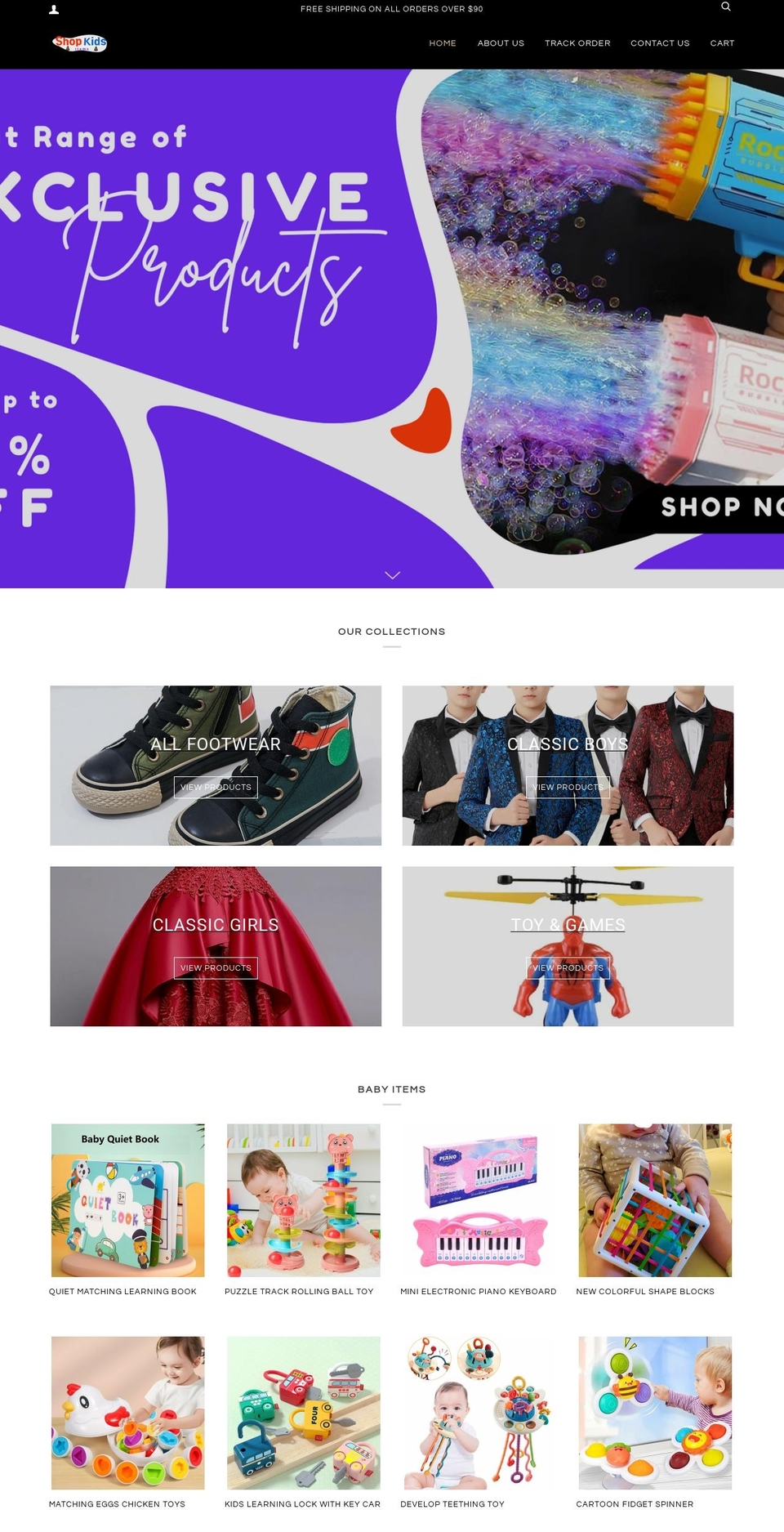 Optimal Shopify theme site example us2u.shop