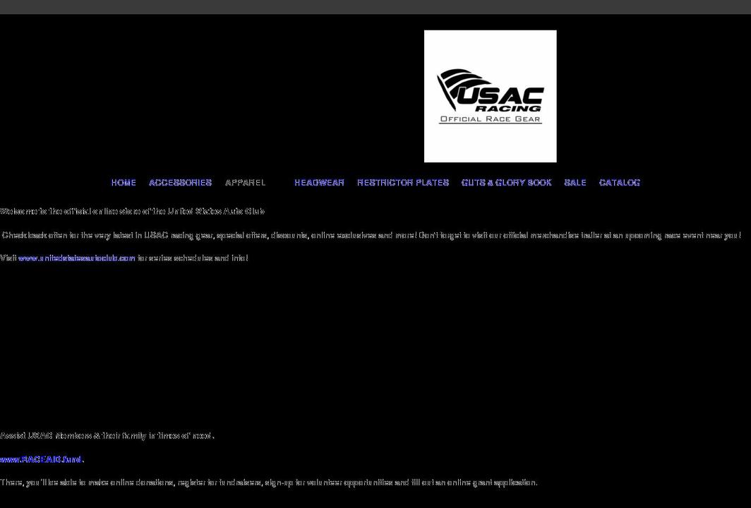 usacgear.com shopify website screenshot