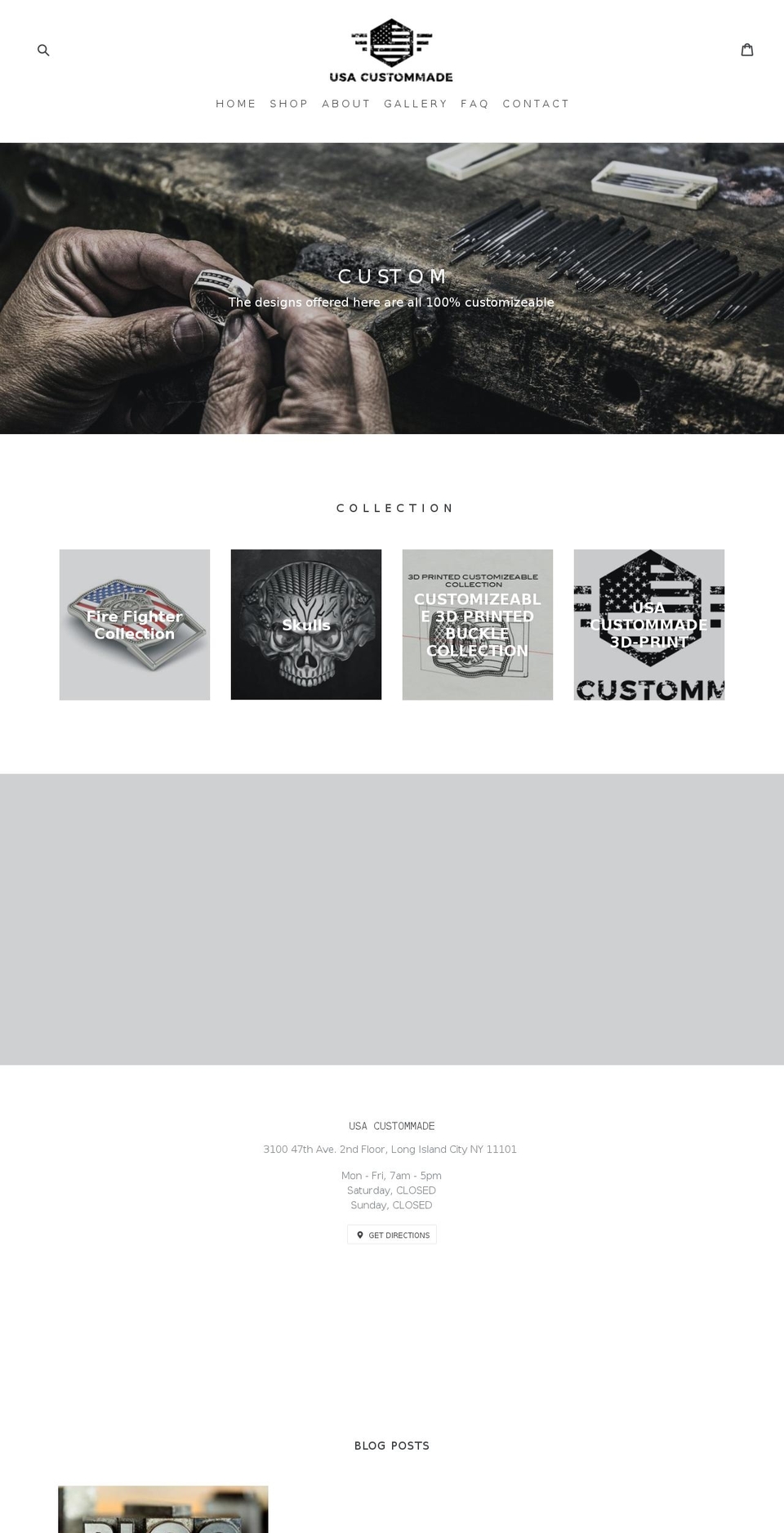 usacustommade.com — Shopify storefront screenshot