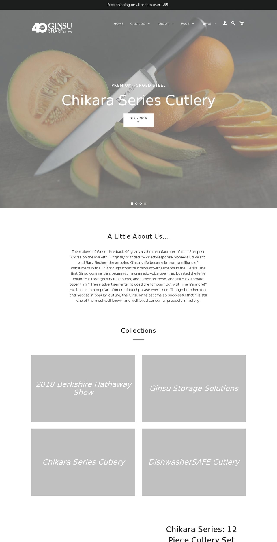 usacutleryassociations.com — Shopify storefront screenshot
