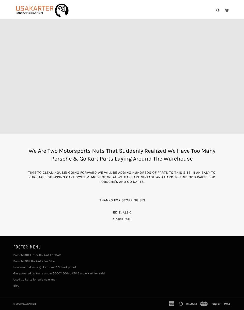 usakarter.myshopify.com shopify website screenshot