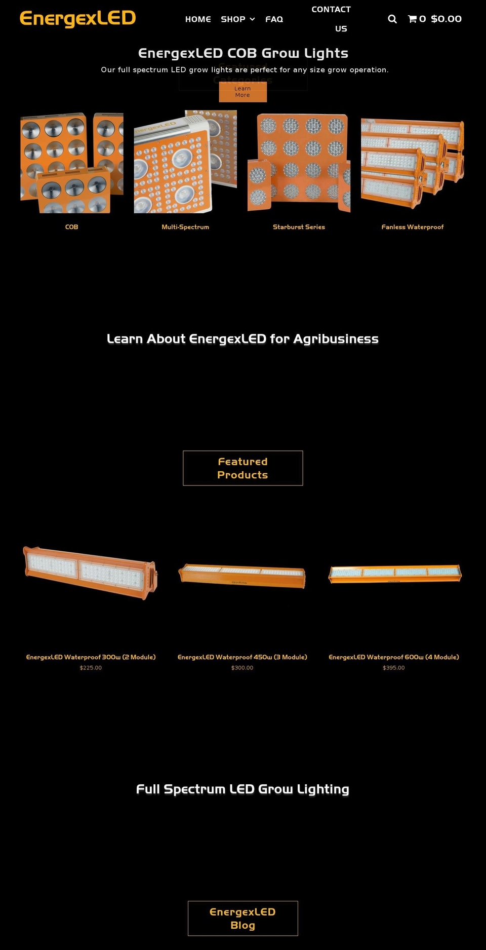 usaledpro.com shopify website screenshot