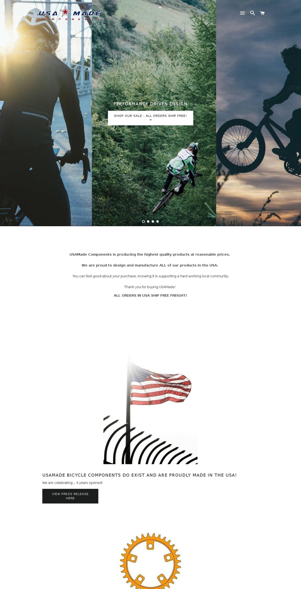 usamadecorp.com — Shopify storefront screenshot