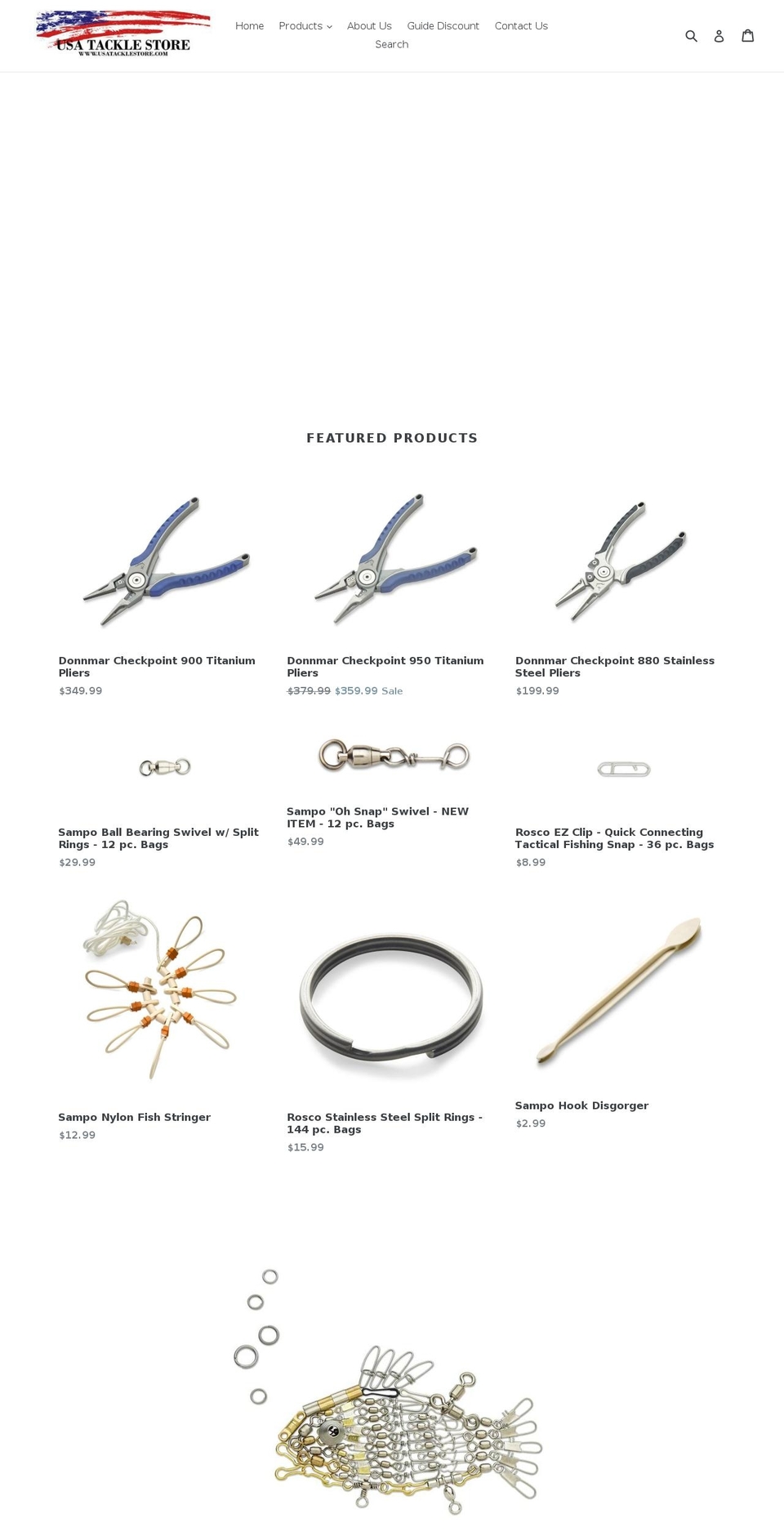 usatacklestore.com shopify website screenshot