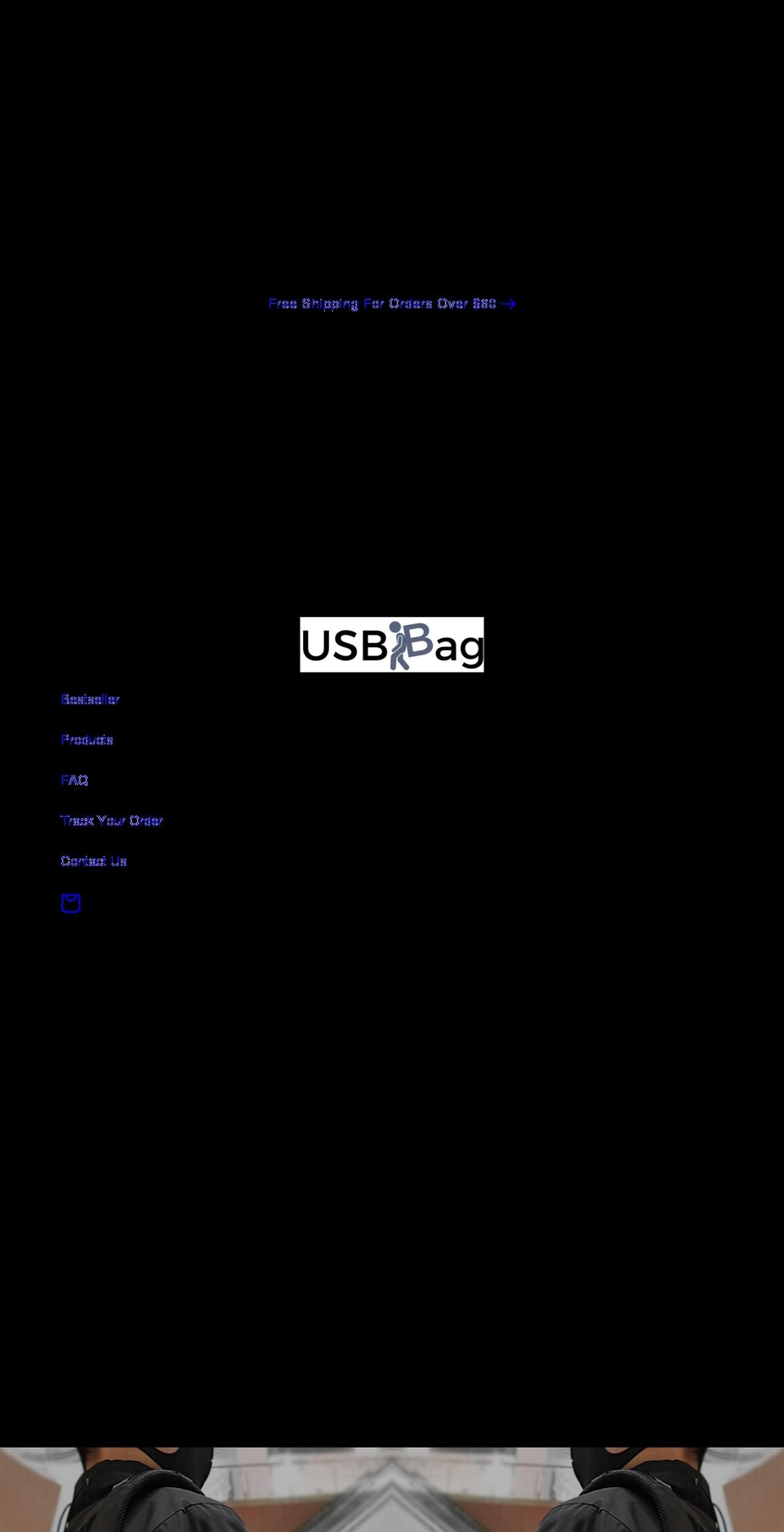 usbbag.com shopify website screenshot