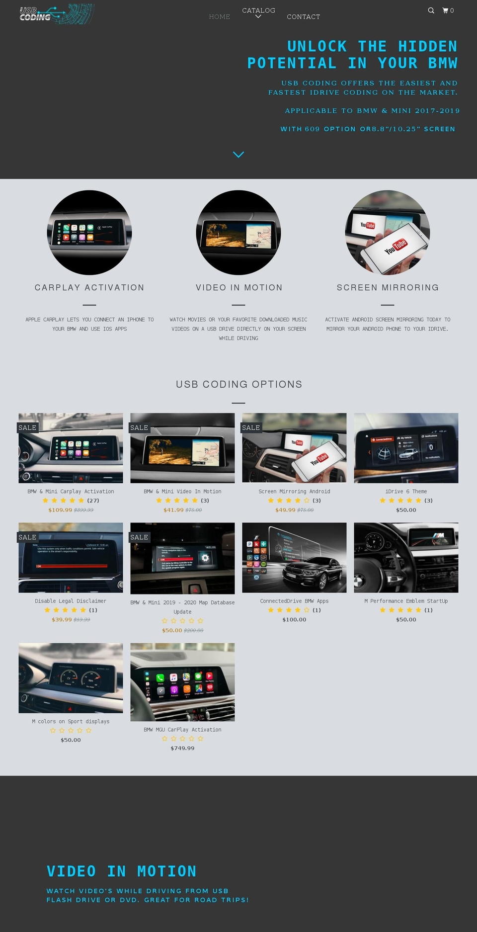 usbcoding.com shopify website screenshot