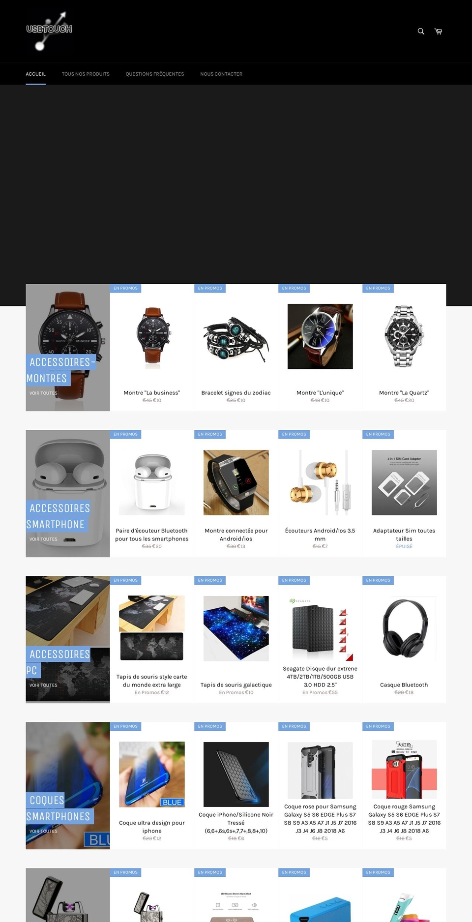 usbtouch.com — Shopify storefront screenshot