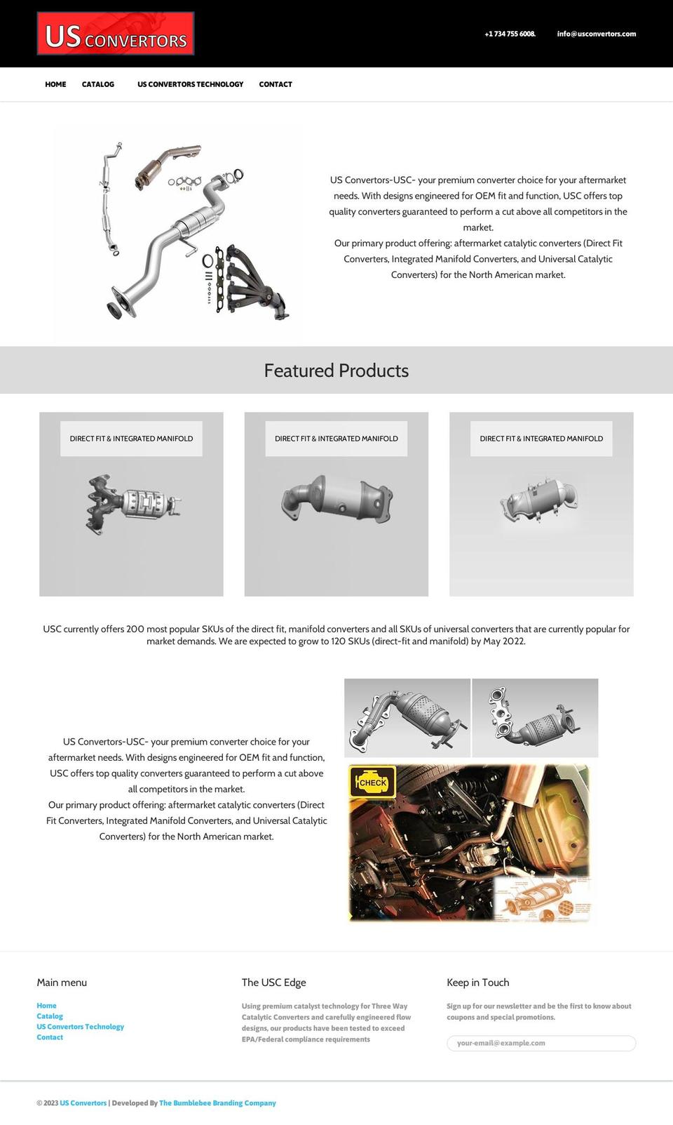 usconvertors.com shopify website screenshot