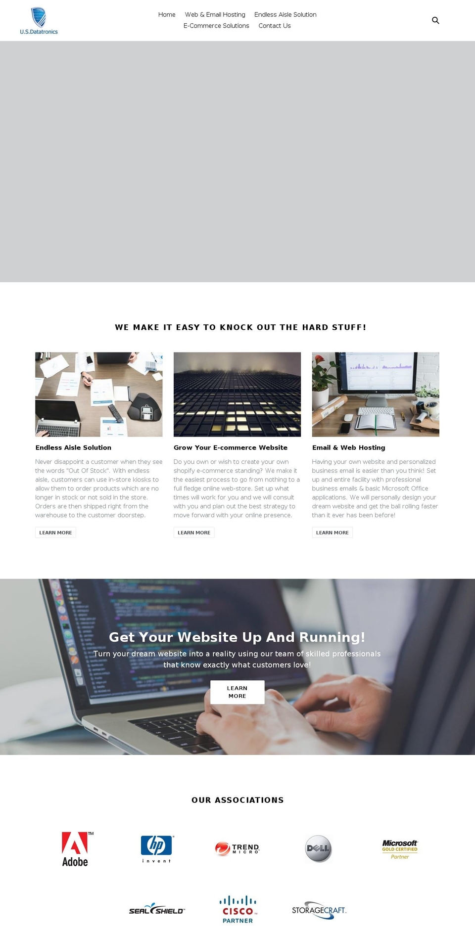 usdatatronics.com — Shopify storefront screenshot