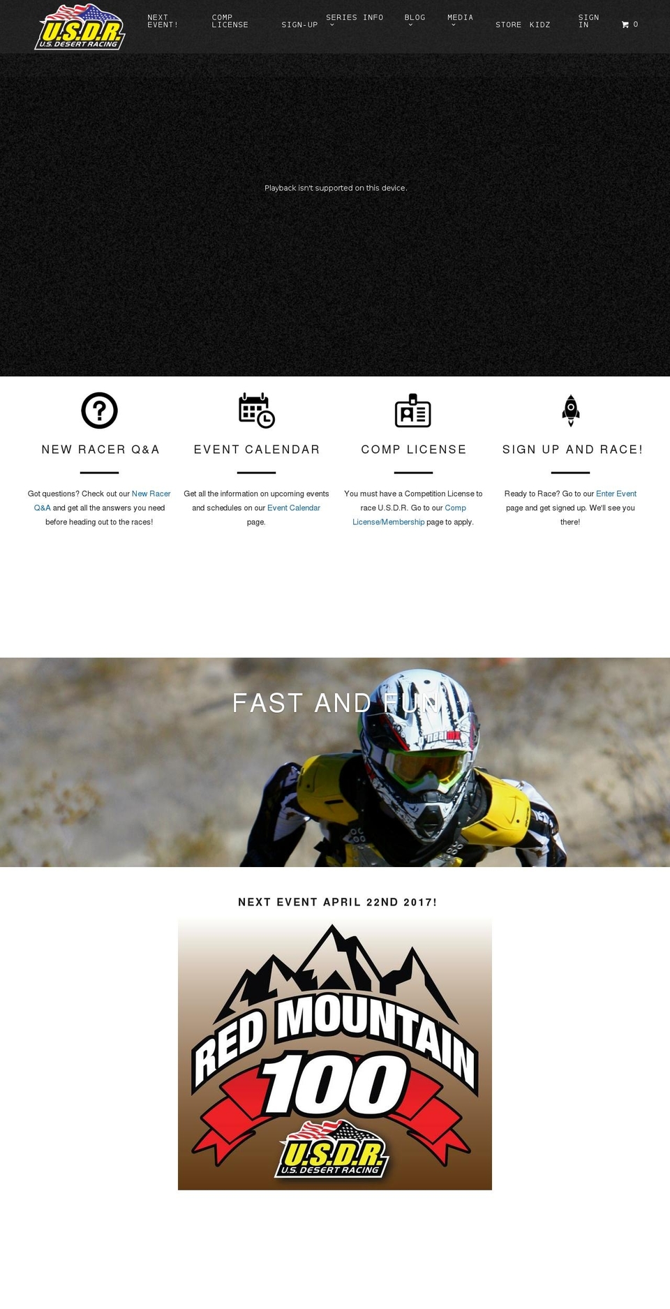 usdesertracing.com shopify website screenshot