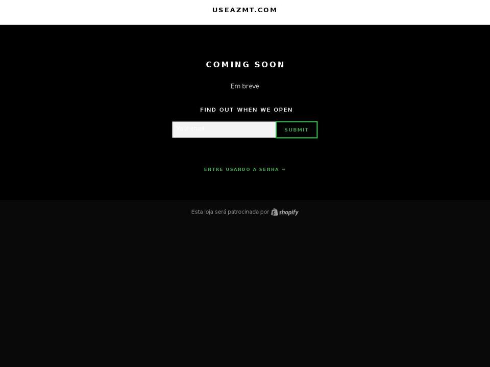 useazmt.com shopify website screenshot