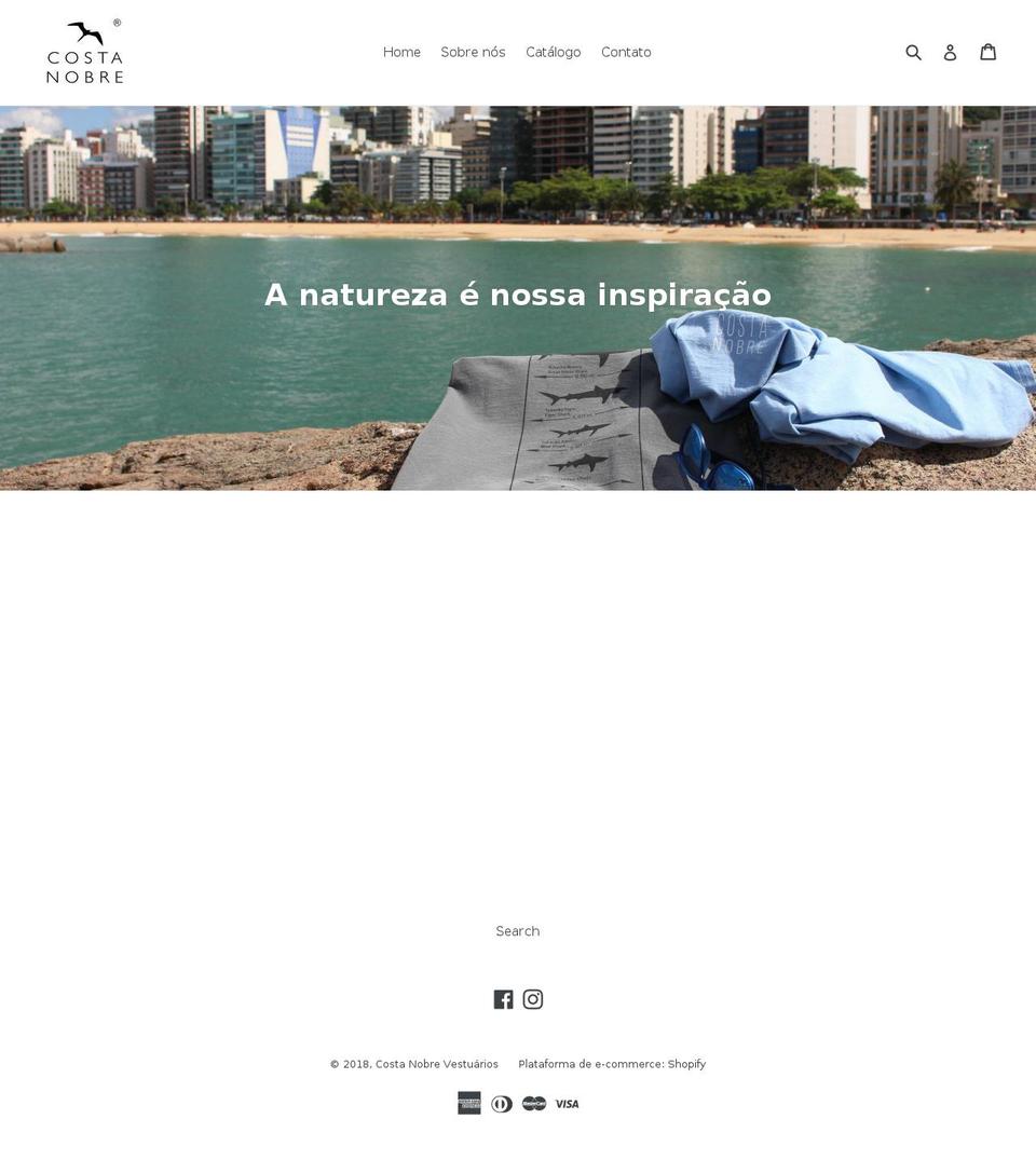 usecostanobre.com — Shopify storefront screenshot