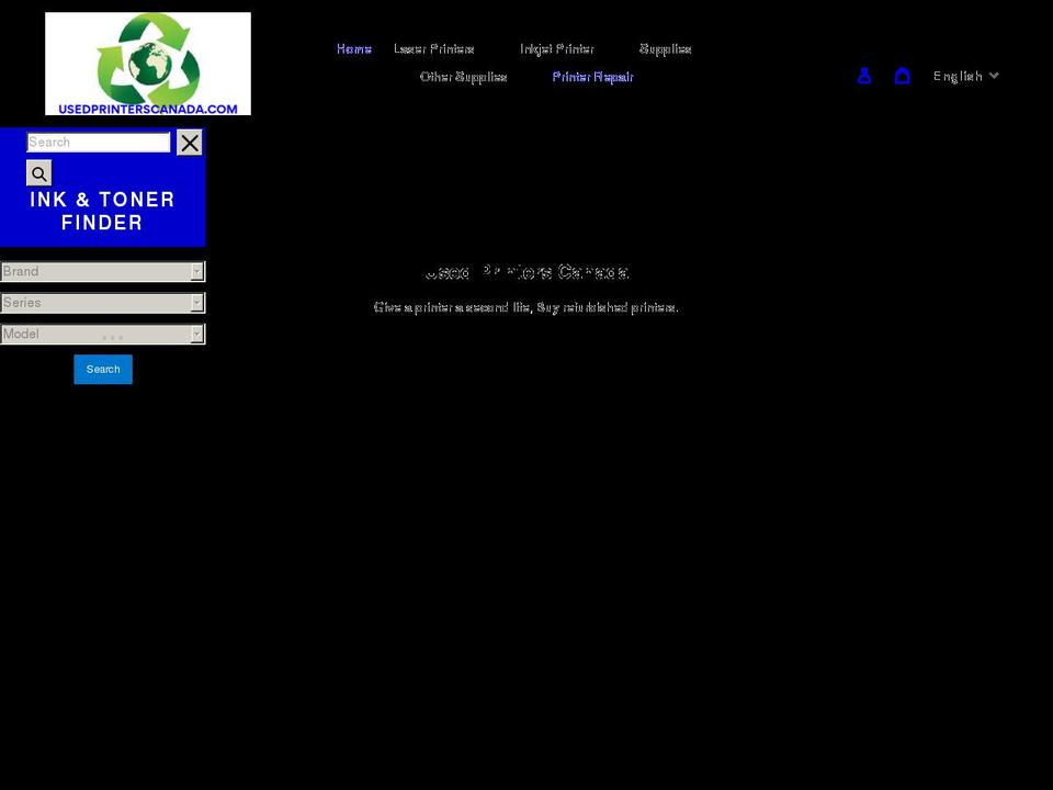 usedprinterscanada.com shopify website screenshot