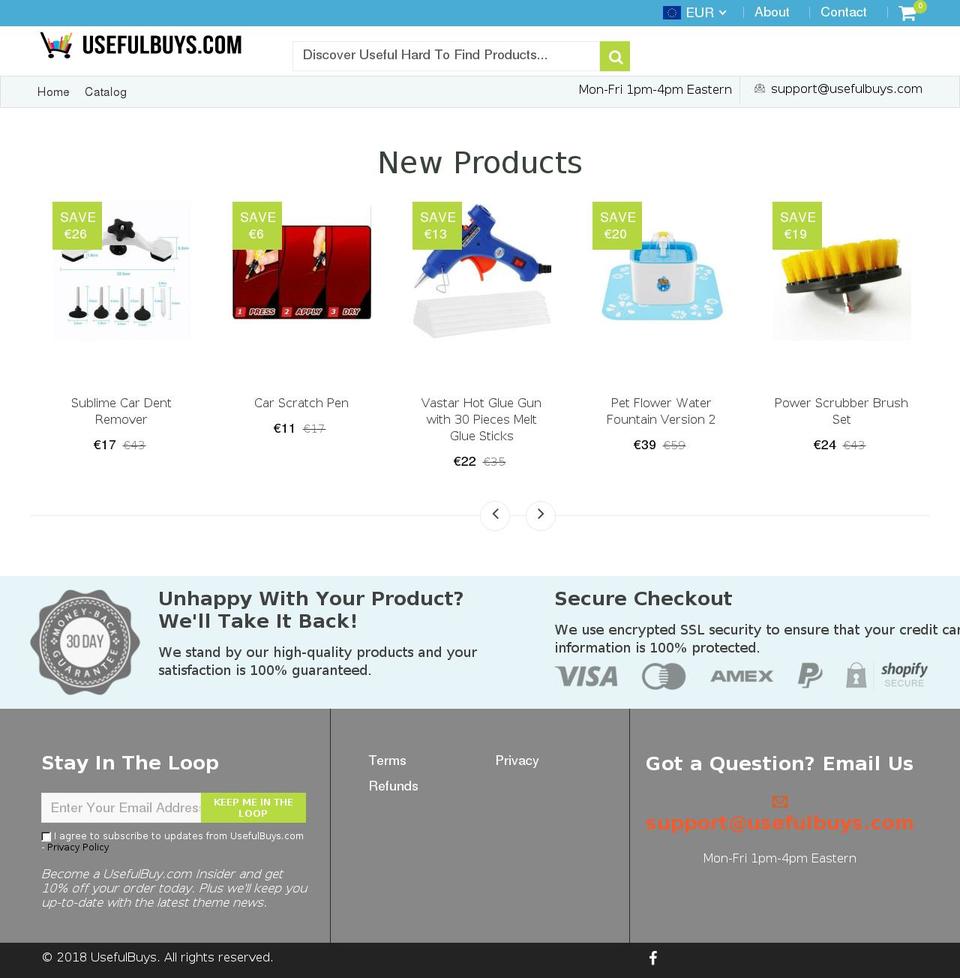 usefulbuys.com shopify website screenshot