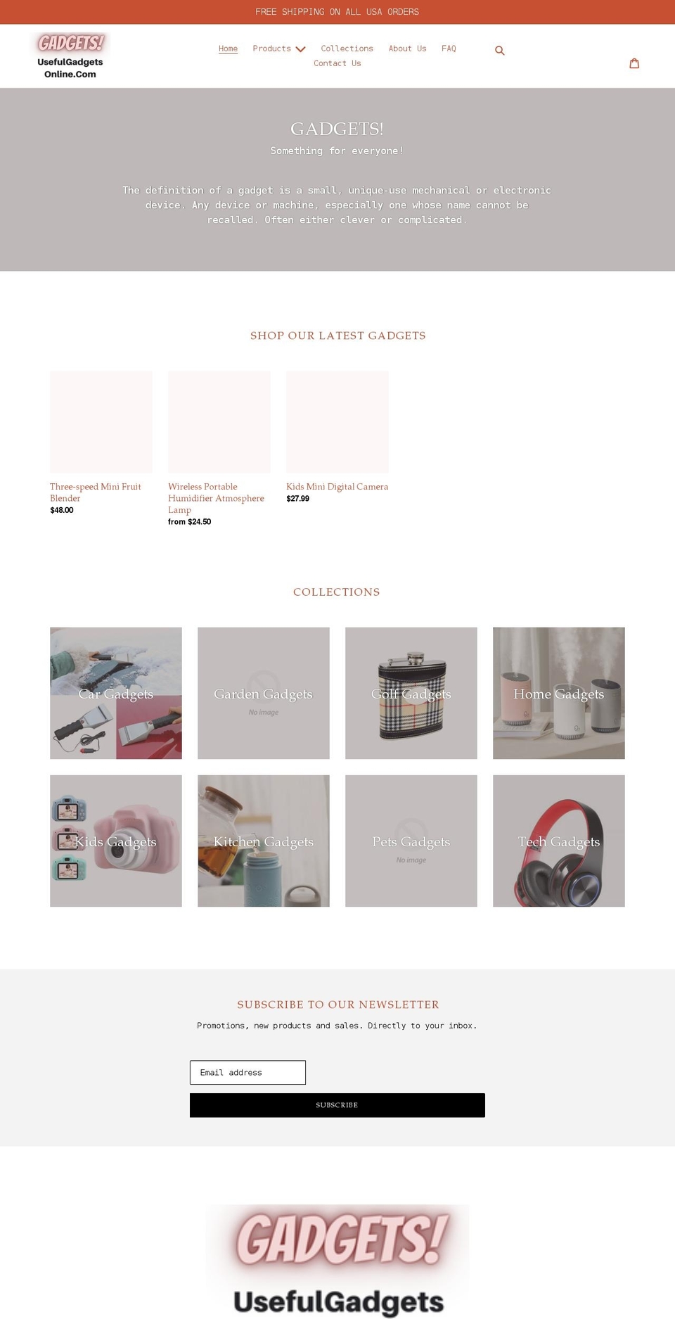 usefulgadgetsonline.com shopify website screenshot