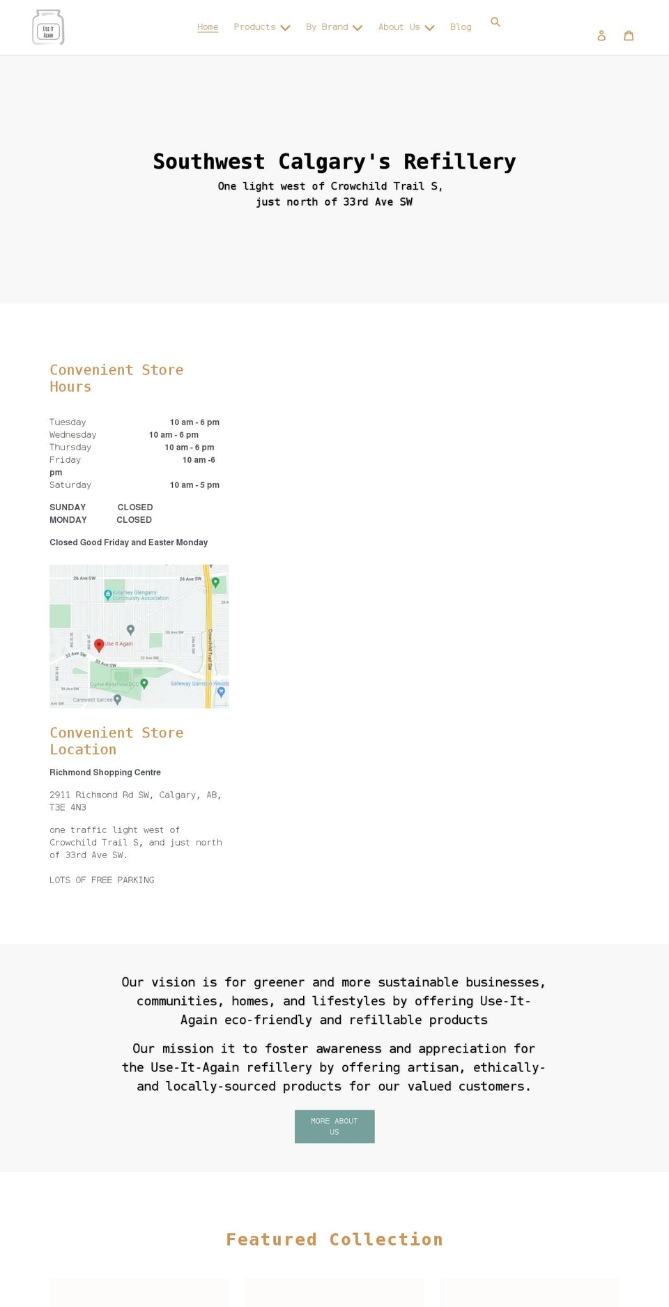 useitagain.store shopify website screenshot