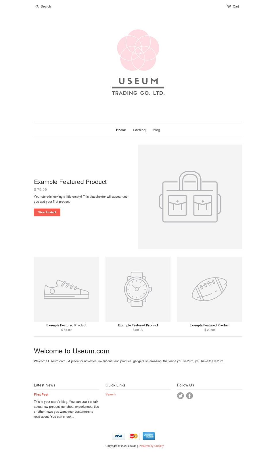 useum.com shopify website screenshot